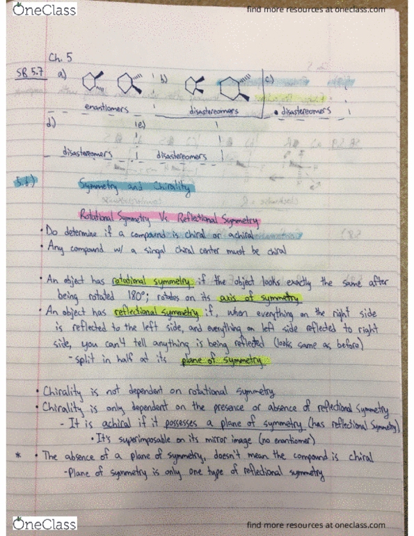 CHE 231 Chapter 5: CHE 231, Ch. 5 Book Notes 10 thumbnail