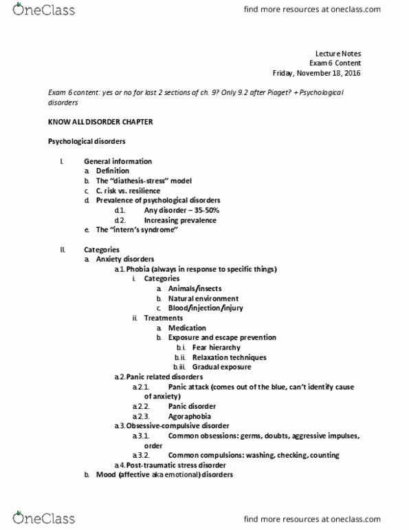 PSYC 1101 Lecture Notes - Lecture 1: Factitious Disorder, Identity Disorder, Laxative thumbnail