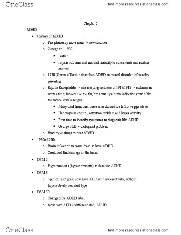 PSYC 3220 Lecture Notes - Lecture 6: Atypical Antipsychotic, Conduct Disorder, Impulsivity thumbnail