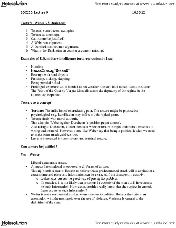 SOC203H1 Lecture Notes - Individualism, Stress Position, Alexis De Tocqueville thumbnail