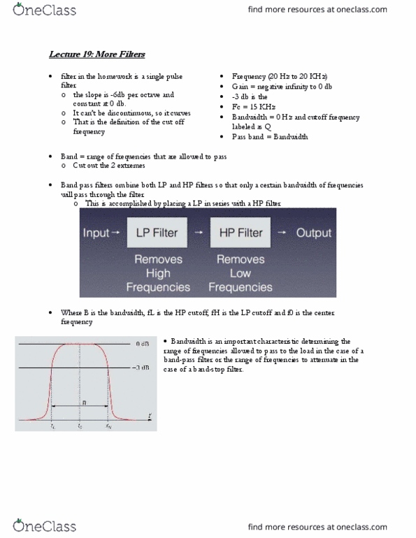 ESE 121 Lecture Notes - Lecture 19: Rlc Circuit, Electrical Network, Cutoff Frequency thumbnail