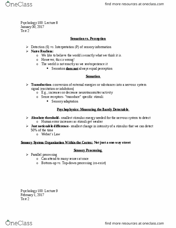 PSYS 100 Lecture Notes - Lecture 1: Precognition, Nature Genetics, Railways Act 1921 thumbnail