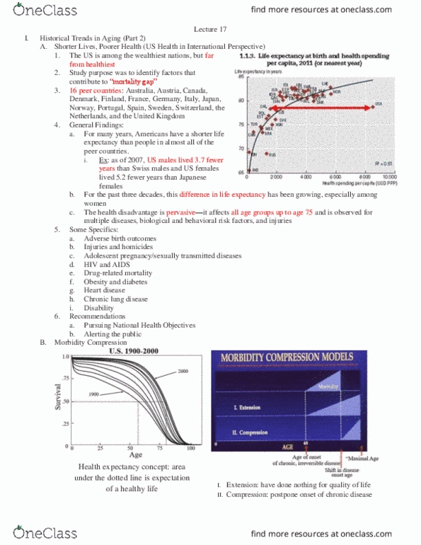 HDE 117 Lecture Notes - Lecture 17: Metaplasia, Carcinoma, Geriatrics thumbnail