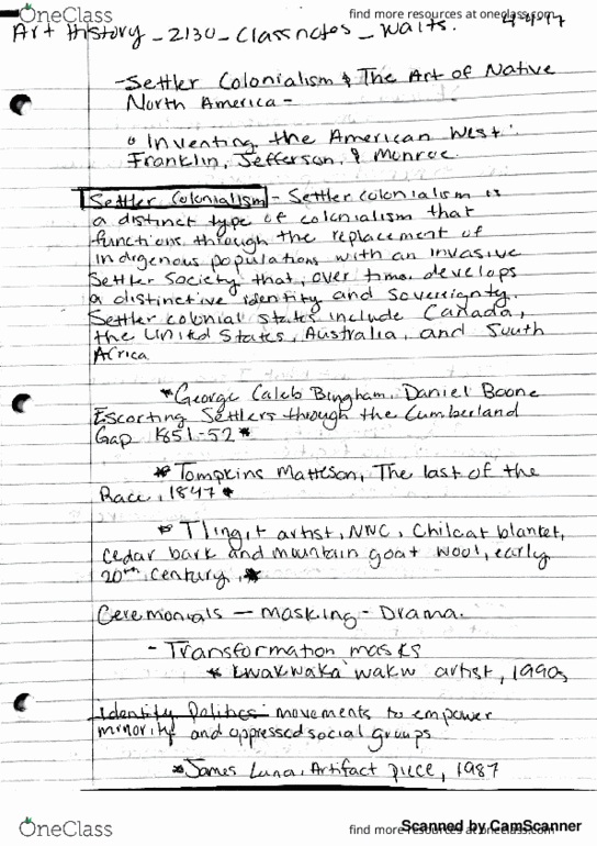 ART-2130 Lecture 12: art history lecture 12 notes thumbnail