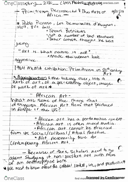 ART-2130 Lecture 13: art history lecture 13 notes thumbnail