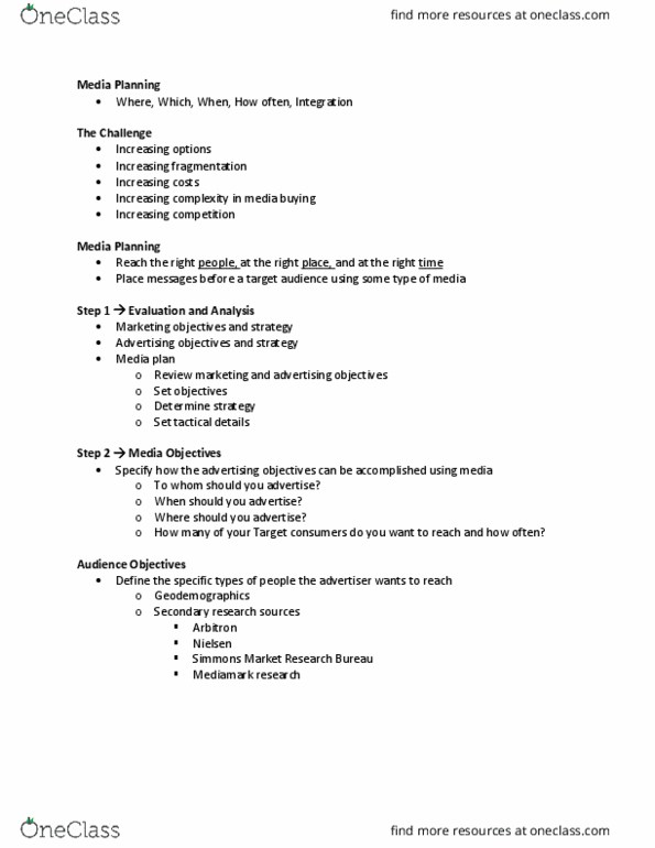 ADV 205 Lecture Notes - Lecture 18: Nielsen Audio thumbnail