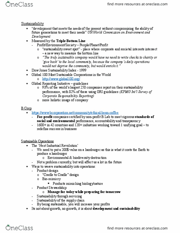 BU121 Lecture Notes - Lecture 16: B Lab, Vagueness, Sustainable Development Goals thumbnail