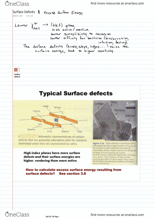 MAT E336 Lecture 21: L21 Surface Defects and Excess Surface Energy thumbnail