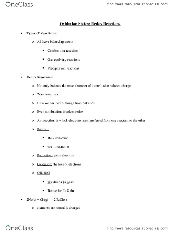 CHEM 1032 Lecture Notes - Lecture 28: Stoichiometry thumbnail