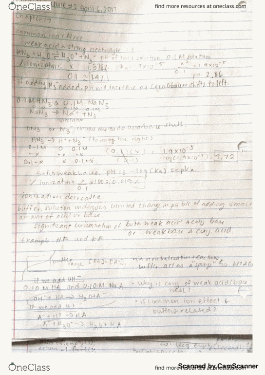 CHEM 13 Lecture 2: Chem 13: Acid/Base Chemistry Lecture #2 thumbnail