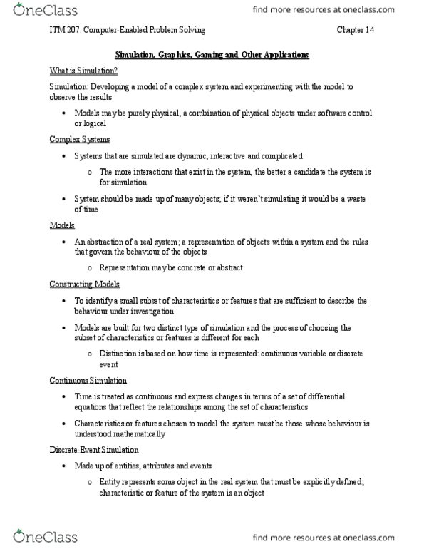 ITM 207 Chapter Notes - Chapter 14: Common Application, Priority Queue, Graphical User Interface thumbnail