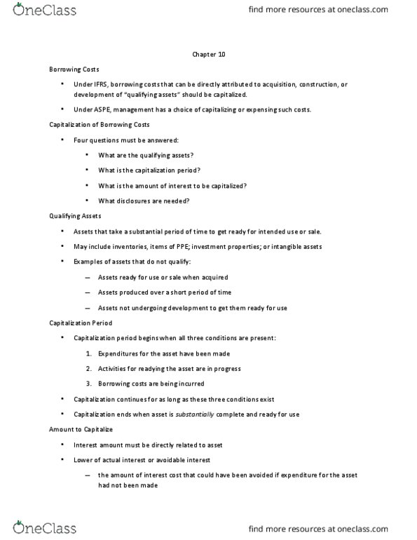 COMM321 Chapter Notes - Chapter 10: Capital Account, Deferral, Deferred Income thumbnail