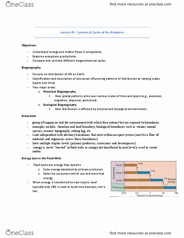 GPHY 102 Lecture Notes - Lecture 28: Biogeography, Chlorophyll, Text Figures thumbnail