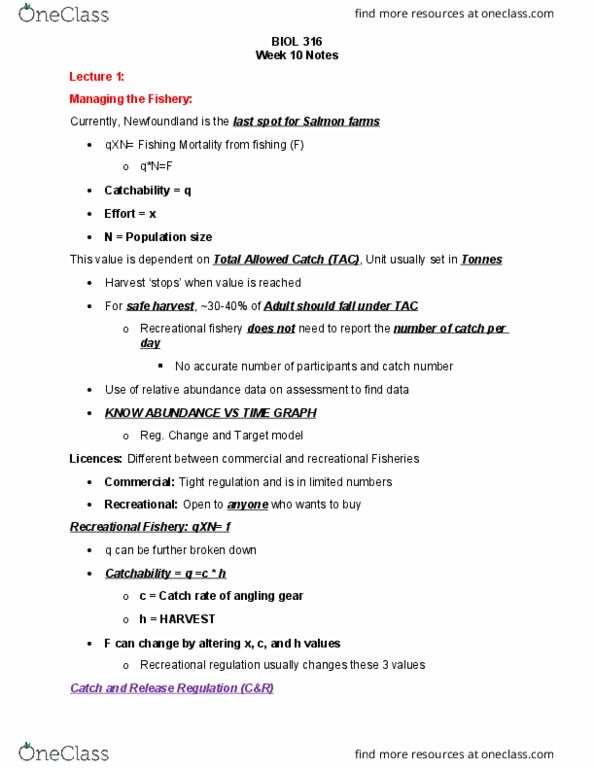 BIOL 316 Lecture Notes - Lecture 30: Angling, Stream Restoration, Eutrophication thumbnail