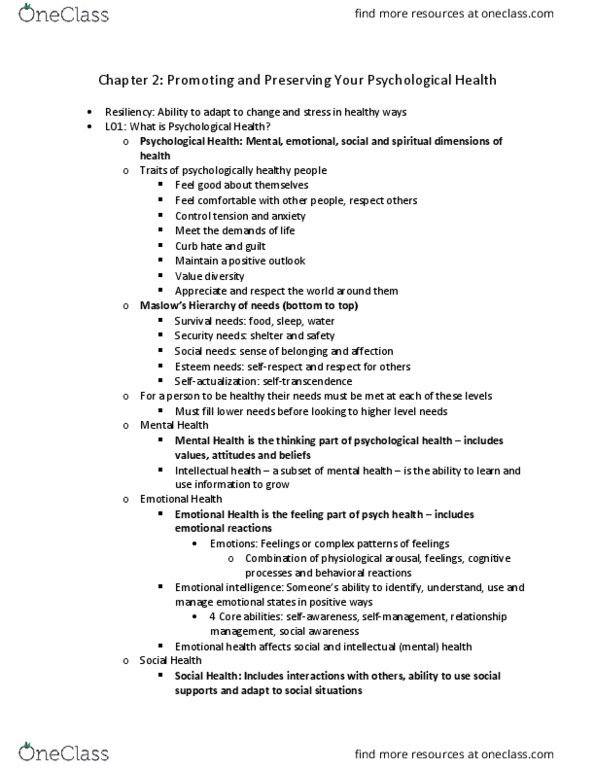 APPH 1040 Chapter Notes - Chapter 2: Learned Helplessness, Dysfunctional Family, Social Anxiety Disorder thumbnail