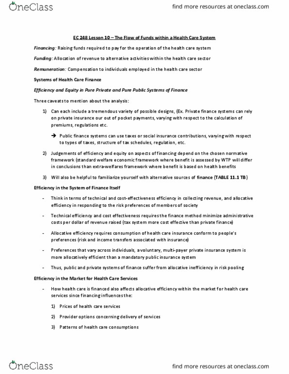 EC248 Lecture Notes - Lecture 10: Unit, Allocative Efficiency, Public Finance thumbnail