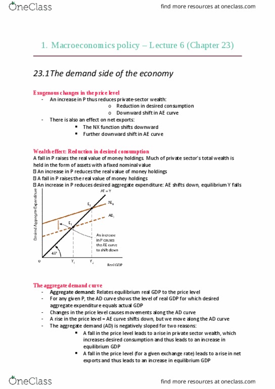 ECON 295 Lecture Notes - Lecture 6: Aggregate Demand, Aggregate Supply, Potential Output thumbnail