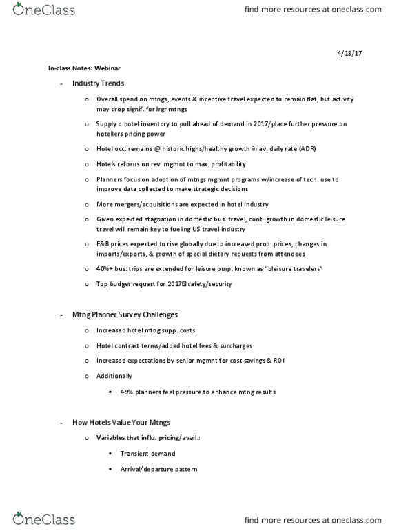 RECR 470 Lecture Notes - Lecture 18: Web Conferencing, Market Power, Liquidated Damages thumbnail