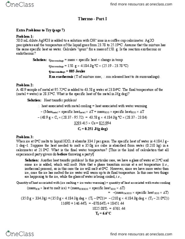 CHEM 1050 Lecture Notes - Lecture 3: Heat Capacity, Bond-Dissociation Energy, Joule thumbnail