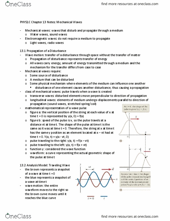 PHYS 1C Chapter Notes - Chapter 13: T Wave, Wicket-Keeper, Medical Ultrasound thumbnail