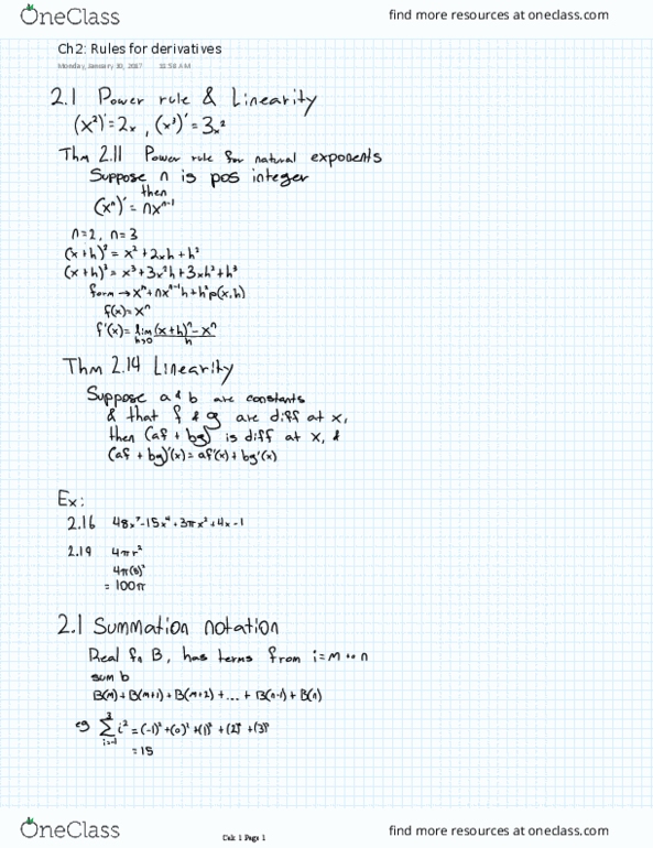 MATH 1341 Lecture 6: Ch2 Rules for derivatives thumbnail