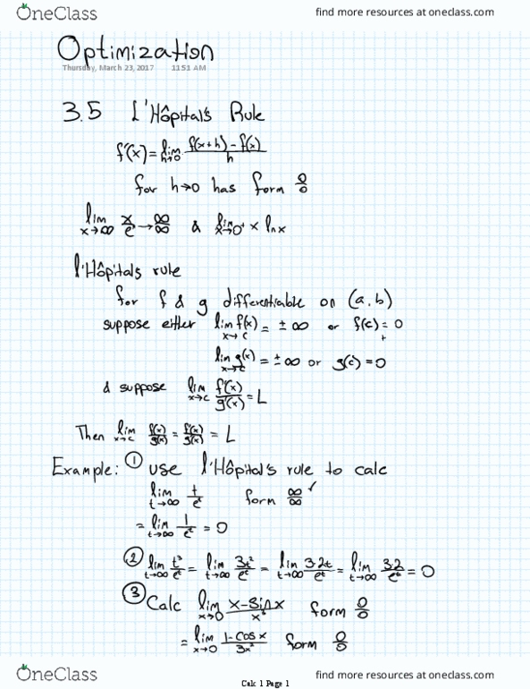 MATH 1341 Lecture 14: Optimization thumbnail