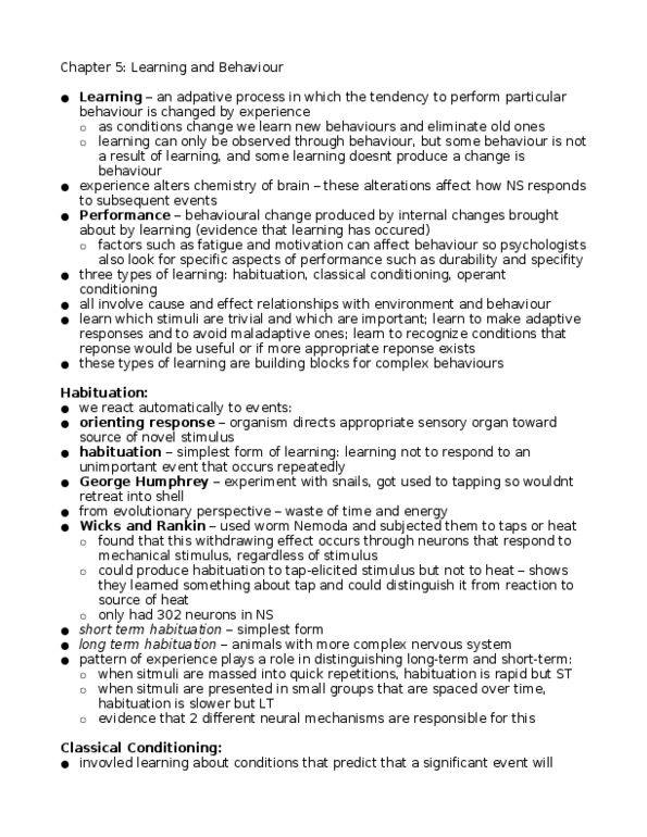 PSYA01H3 Chapter 5: ch.5 detailed textbook notes thumbnail