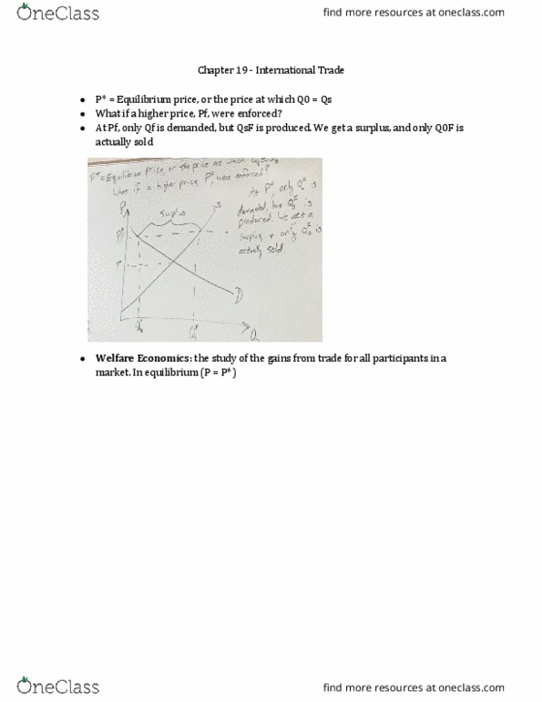 ECON-2120 Lecture Notes - Lecture 12: Economic Surplus, Economic Equilibrium thumbnail