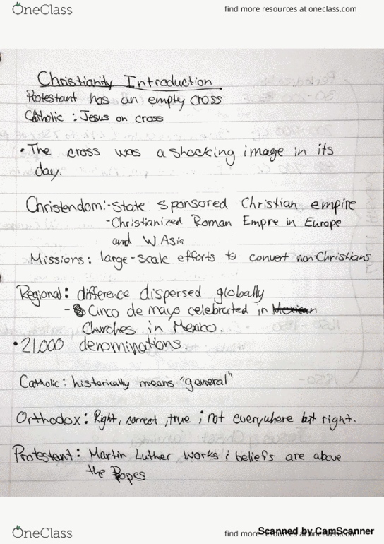 HIST 100 Chapter 12: Christianity thumbnail
