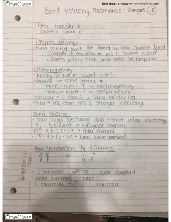 CH 110 Lecture Notes - Lecture 18: Formal Charge thumbnail