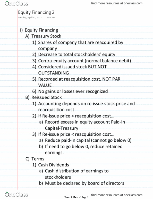 ACCTMIS 2200 Lecture Notes - Lecture 17: Retained Earnings, Preferred Stock, Market Price thumbnail