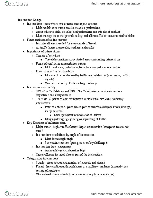 ENGR 1166 Chapter 4: Civil Engr: Intro to Intersection Design thumbnail