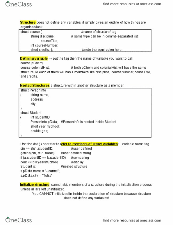 CISC 1600 Lecture Notes - Lecture 23: Unit Price, Semicolon, Savings Account thumbnail