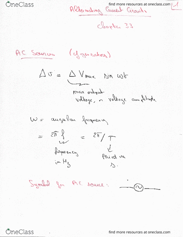 PHYS 205 Lecture Notes - Lecture 8: Poa thumbnail