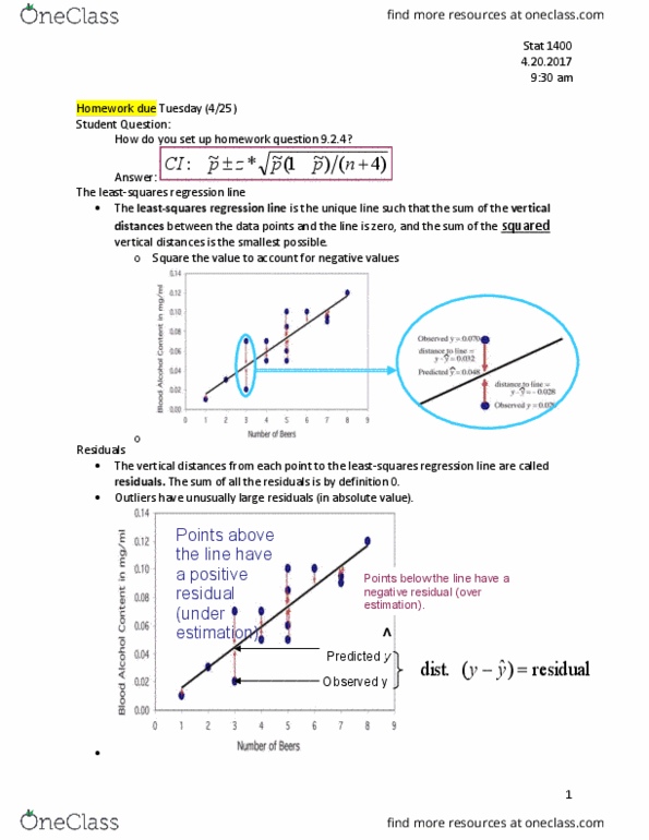 STAT 1400 Lecture Notes - Lecture 16: Confounding, Standard Deviation, Scatter Plot thumbnail