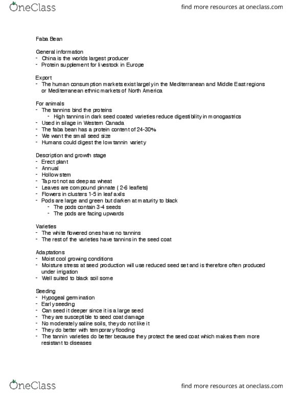 PLSC 201 Lecture Notes - Lecture 17: Moisture Stress, Germination, Lygus thumbnail