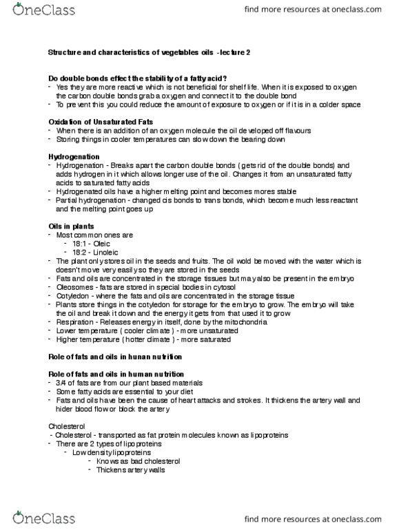 PLSC 201 Lecture Notes - Lecture 4: Asthma, Trans Fat, Linoleum thumbnail