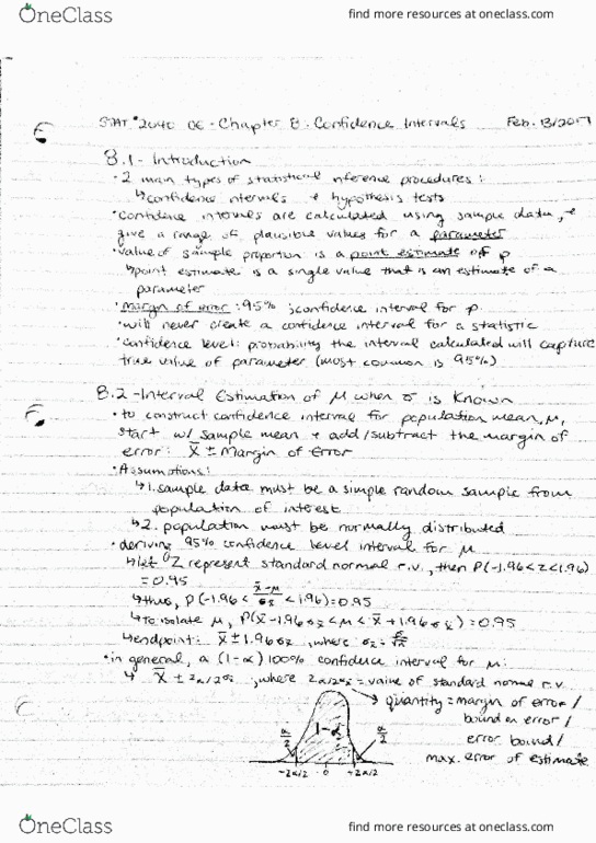STAT 2040 Lecture Notes - Lecture 8: Citral thumbnail