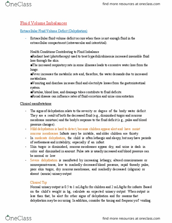 NURS 3122 Chapter Notes - Chapter 23.2: Gastrointestinal Tract, Turgor Pressure, Pressure Ulcer thumbnail