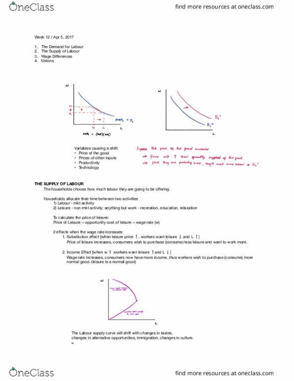 ECON101 Lecture Notes - Lecture 32: Normal Good, Opportunity Cost thumbnail