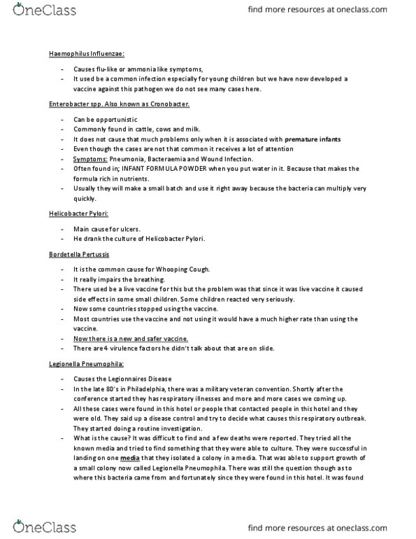 SCI 1101 Lecture Notes - Lecture 12: Sick Building Syndrome, Molly Mcguire, Aspergillus Flavus thumbnail