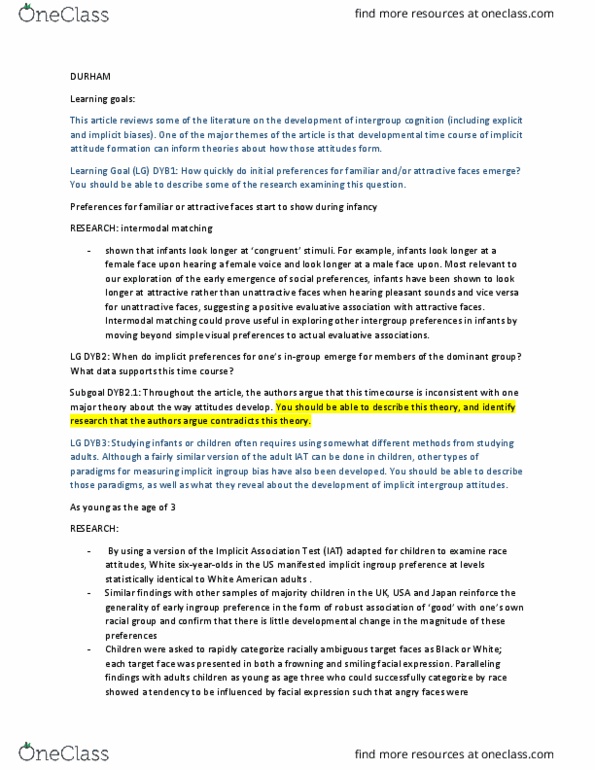 PSYC13H3 Lecture Notes - Lecture 12: Implicit-Association Test, In-Group Favoritism, Social Cognition thumbnail