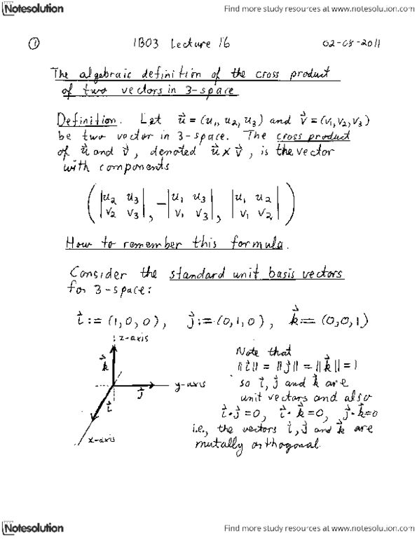 MATH 1B03 Lecture Notes - Electronvolt thumbnail
