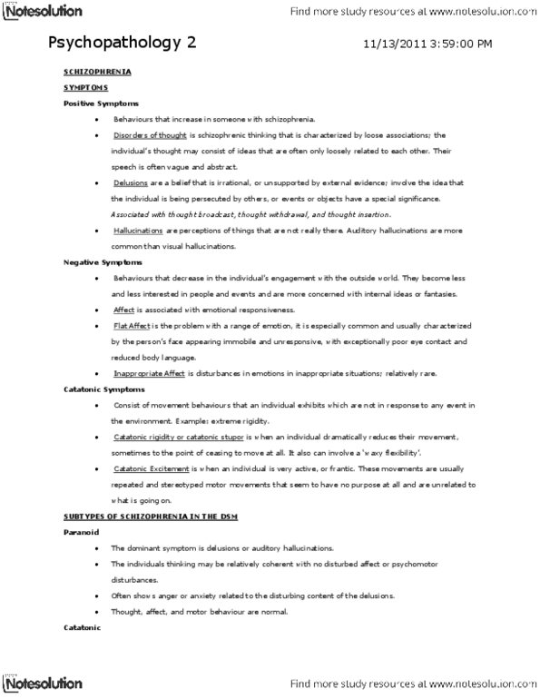 PSYCH 1X03 Lecture Notes - Antisocial Personality Disorder, Dissociative Identity Disorder, Histrionic Personality Disorder thumbnail