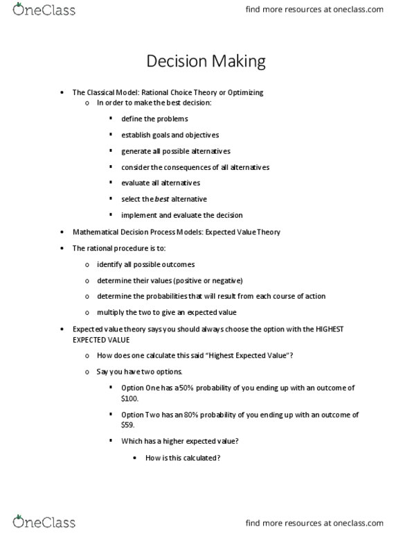 INLS 151 Lecture Notes - Lecture 4: Decision Tree Learning thumbnail