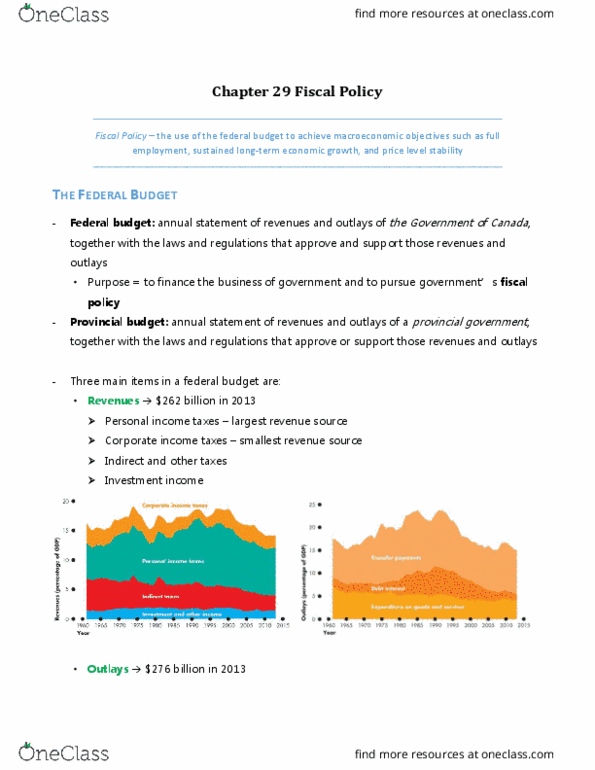 Economics 1022A/B Chapter Notes - Chapter 29: Deficit Spending, Autarky, Real Wages thumbnail