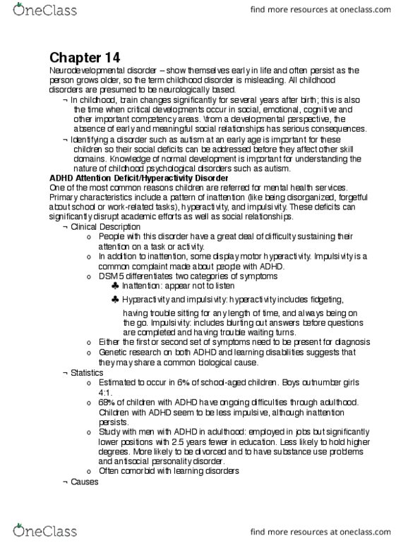 Psychology 2030A/B Chapter Notes - Chapter 14: Tantrum, Amniocentesis, Oxytocin Receptor thumbnail