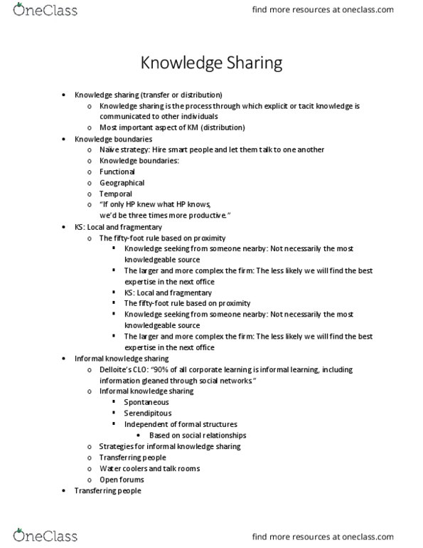 INLS 385 Lecture Notes - Lecture 5: Randomness, John Fellows Akers, Knowledge Sharing thumbnail