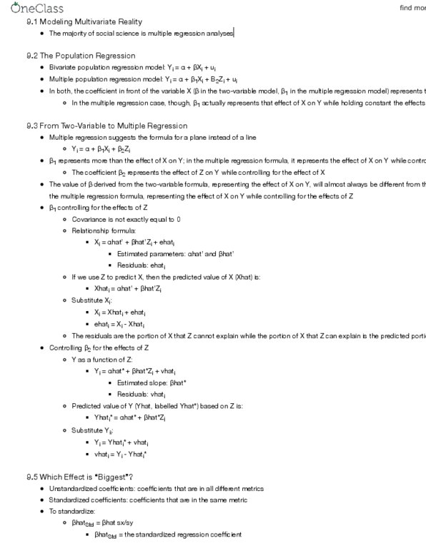 POS 3713 Chapter Notes - Chapter 9: Multicollinearity, Standard Deviation, Covariance thumbnail