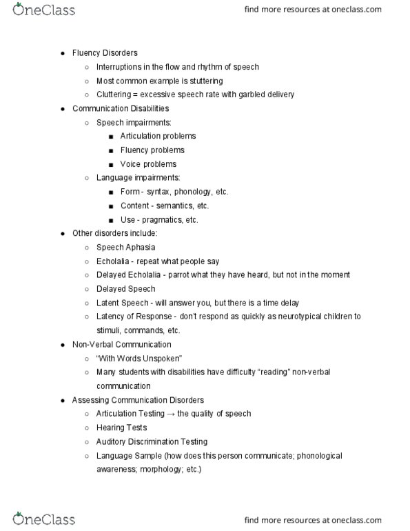 EDUC230 Lecture Notes - Lecture 17: Audiology, Fetus, Congenital Disorder thumbnail